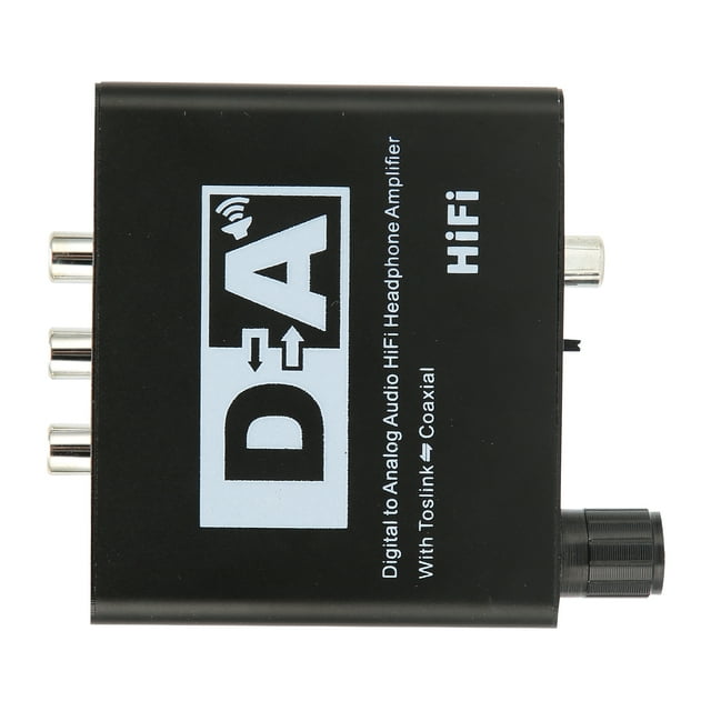 Peahefy Digital To Analog Converter,Digital To Analog Converter HD AC Digital To Analog L/R Converter With Volume Control For HDTV,Digital To Analog Video Converter