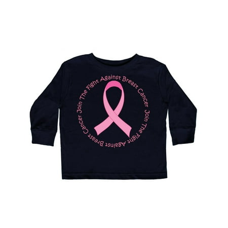 

Inktastic Fight Against Breast Cancer Gift Toddler Toddler Girl Long Sleeve T-Shirt