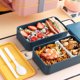 thumbnail image 2 of 1pc estilo japonés de doble capa bento caja crisis de caja de cajas de almuerzo para hogar, 2 of 5