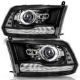 thumbnail image 1 of Pour 2009-2018 Dodge Ram 1500 2500 3500 Projecteur LED Noir, 1 of 8