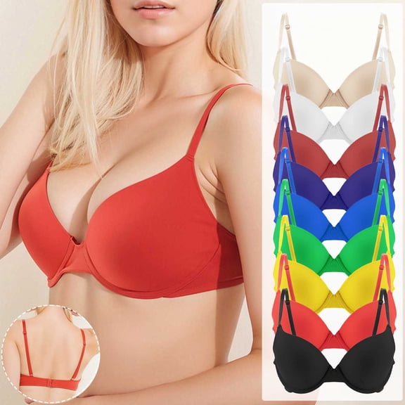 Purcolt Underwire Bra for Women Full Coverage Lift Support Adjustable Everyday Bra for Large Bust