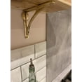thumbnail image 6 of STYLENT DECOR Decorative Brass Shelf Bracket, Heavy Duty and Antique Shelf Bracket for Shelving Modern L Shaped Design (Pack of 1) (Brass Polished, 4.5 Inches), 6 of 8