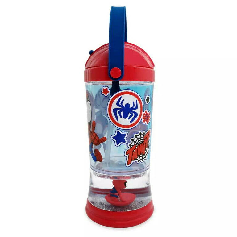 Disney Store Marvel Spiderman Spidey and His Amazing Friends Canteen  Snowglobe Sipper Kids Cup