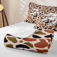 thumbnail image 4 of Manfei Retro Duck Camo Twin Quilt Set, Countryside Camouflage Twin Coverlet Set, Wheat Orange, 2 Pieces, 1 Bedspread and 1 Pillowcase, 4 of 7