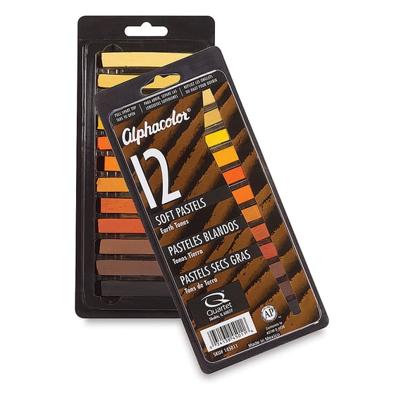 Alphacolor Soft Pastels - Earth Tones, Set of 12