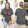 thumbnail image 4 of Anbech Merry Christmas Plus Size Shirts for Women Oversized T-Shirt Graphic Chrsitmas Tees Short Sleeve, 4 of 10