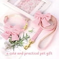 thumbnail image 5 of Minzimin Dog Collar and Leash Set with Bowtie, Soft & Cute Puppy Collar, Cotton Puppy Collar with Adjustable Metal Buckle for Small, Medium Dog, 5 of 9