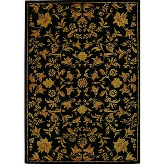 Safavieh  Handmade Metro Amala French Country Floral Scrolls Wool Rug 9' x 12' 9' x 12' Indoor Living Room, Bedroom, Dining Room Rectangle