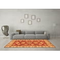 thumbnail image 3 of Ahgly Company Indoor Square Abstract Orange Modern Area Rugs, 5' Square, 3 of 4