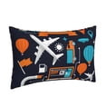 thumbnail image 2 of Naloa Creative Transport Pillowcase, Throw Pillowcase, Wrinkle-Free, Stain-Resistant with Hidden Zipper for Bedroom Sofa - 20"x30", 2 of 9