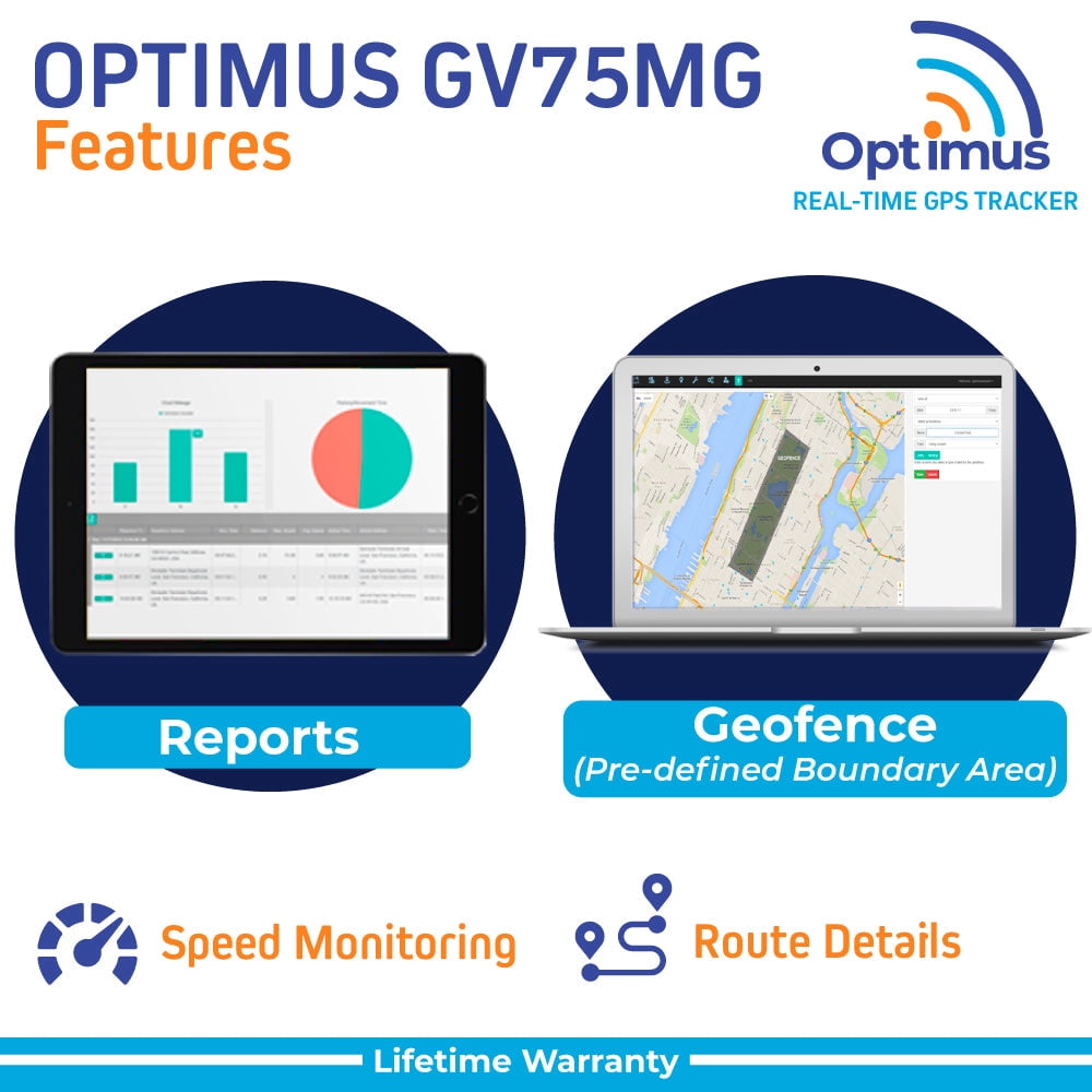GV75 Waterproof Wired GPS Tracker for Motorcycles, Boats, Trailers & Assets