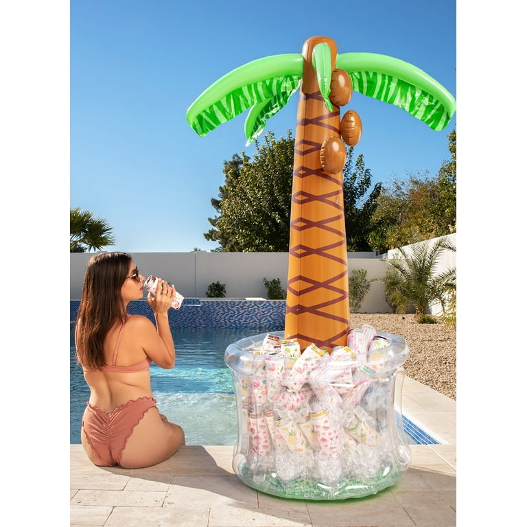 Syncfun 60 Inflatable Palm Tree Cooler, Beach Theme Party Decor