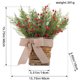 thumbnail image 3 of Fiudx Ofertas Del Día: Cesta de Flores de Frutos Rojos para Colgar En La Pared - Decoración Navideña con Hojas y Enredaderas Verdes - Corona de Imitación para Puertas, Ventanas, Bodas y Fiestas - 1 P, 3 of 6