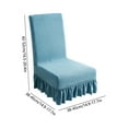 thumbnail image 3 of Vacemry under $5 Stretchy Chair Covers, Heavy Duty Elastic Slipcovers for Dining and Office Chairs, Universal Fit Fabric Protectors Machine Washable, Durable Spandex Blend, 3 of 7