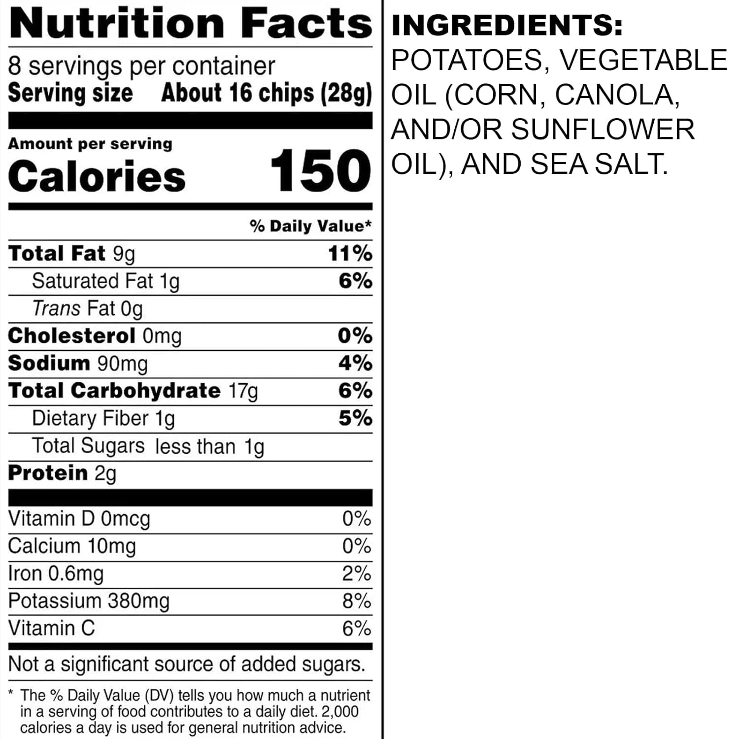 Miss Vickie's Sea Salt Kettle Cooked Potato Chips, 1.37 oz Bags, Pack of 12 Bundled by Shoppyway
