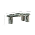 thumbnail image 3 of Meridian Furniture Sassari Green Indoor/Outdoor Concrete Coffee Table, 3 of 7