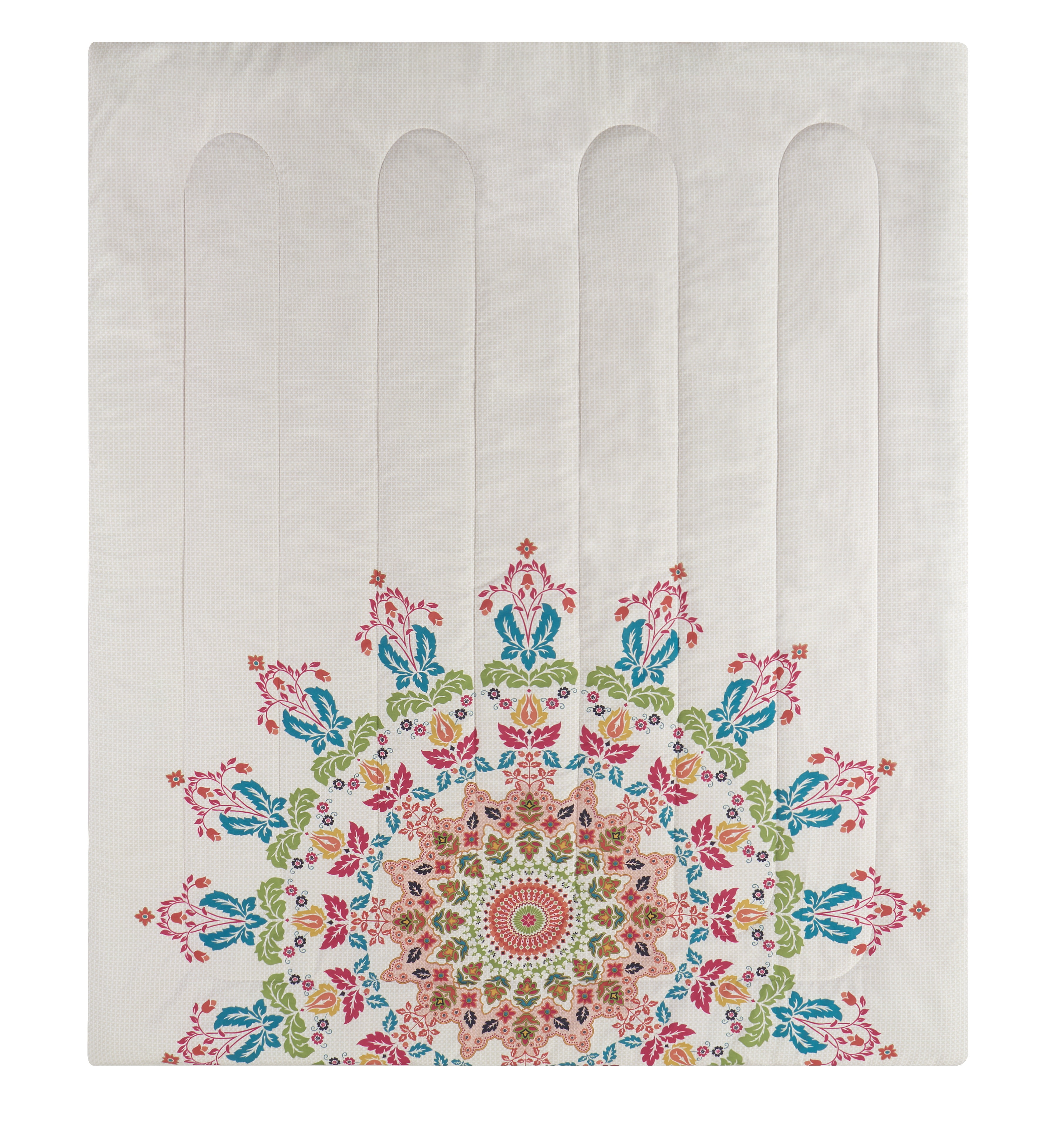 Mainstays Coral Medallion 6 Piece Bed in a Bag Comforter Set With Sheets, Twin/Twin XL