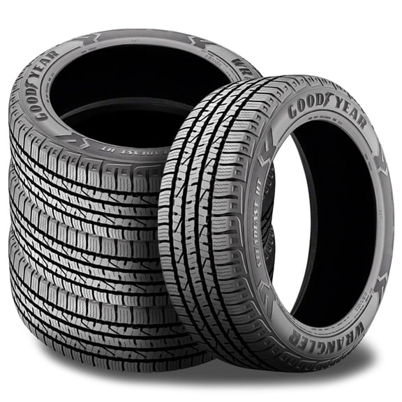 4 Goodyear Wrangler Steadfast 275/50R22 115H XL All Season Tires 70K Mi Warranty 269026969 / 275/50/22 / 2755022