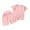 Pink 1, variant on Kids Boys Girls Clothes Crewneck Short Sleeve T-Shirt and Shorts Summer Casual Outfit Set