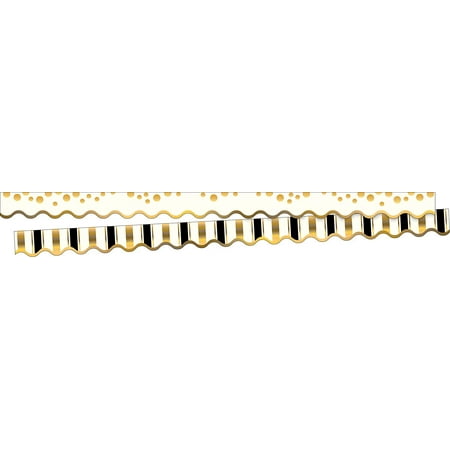 UPC: 0704068009035 | Barker Creek Double-Sided Scalloped Border  Gold Coins  for Bulletin Boards  Reception Areas  Halls  Break Rooms  Office  School  Home Learning Decor  2.25” x 39’ (903)