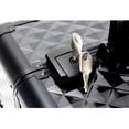 thumbnail image 3 of Ver Beauty 3-in-1 Nail Cart Rolling Makeup Case with 2 Drawers, Wheels & Extra Lid in Black Diamond, 3 of 7