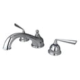 thumbnail image 1 of Kingston Brass KS3351ZL 8 Inch -18 Inch Widespread Roman Tub Filler - Polished Chrome, 1 of 1