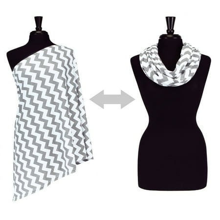 Itzy Ritzy Nursing Happens™ Infinity Breastfeeding Scarf, Chevron