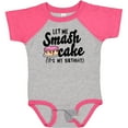 thumbnail image 3 of Inktastic Let Me Smash Cake Its My Birthday Girls Baby Bodysuit, 3 of 5