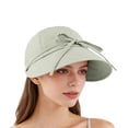 thumbnail image 4 of MEICHEN Adjustable Bow Wide Brimmed Baseball Cap for Women Solid Color for Summer Sun Quick Drying Outdoor Fisherman's Cap, 4 of 4