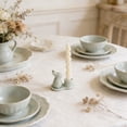 thumbnail image 4 of Ceramic Easter Bunny Candle Holder, 3.5'' Cute Rabbit Taper Candle Holders, Spring Easter Decorations for Home, Table Centerpieces Easter Rabbit Figurines Holders for Candle Sticks, White, 4 of 8