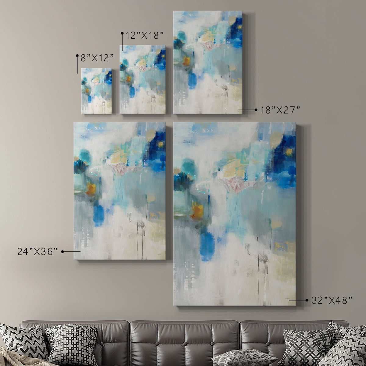 Celeste Motion I Premium Gallery Wrapped Canvas - Ready to Hang