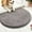 Silver Gray, variant on Chenille Bath Mat, Half Round Water Absorbing Foot Mat - Bathroom Entrance Floor Mat for Bedroom Toilet, Non Slip Household Area Rug,Silver Gray 19x30 in by Mucky Rug