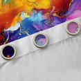 thumbnail image 4 of jejeloiu Marble Liquid Gradient Curtains Pack of 2 (42x84 Each),Colorful Ombre Effects Curtains Blackout,Abstract Watercolor Bedroom Curtains For Girls Boys,Super Cozy Room Decor, 4 of 6