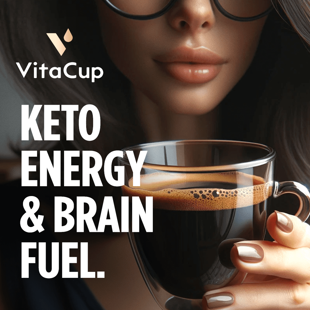 VitaCup Genius Instant Keto Coffee Packets w/ MCT Oil, 24 Count