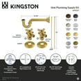 thumbnail image 4 of Kingston Brass KPK300 Trimscape Traditional Plumbing Supply Kit Combo, Matte Black, 4 of 5