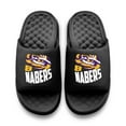 thumbnail image 2 of Unisex ISlide Malik Nabers Black LSU Tigers Collage Motive Slide Sandals, 2 of 5