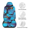 thumbnail image 5 of Pofeuu Blue Butterflies Print Automotive Car Seat Covers Flat Cloth Full Set Seat Covers,Car Seat Covers front seats for Cars Trucks and SUVs(Two packs), 5 of 7