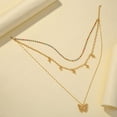 thumbnail image 4 of Fiudx Collar Romántico, Elegante Diseño de Rosa Multicapa, Acero Inoxidable Duradero, Cadena de Clavícula con Perlas, Ideal para Uso Diario, Banquetes o Citas, Regalo Perfecto para Enamorados, Joya Ú, 4 of 5