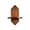 #1-Brown, variant on Flowerpot Shelf Wall Planter, Solid Wood Construction, Diamond Walnut Finish, Rustic Home Decor, Water-resistant Indoor Outdoor Display, Topliu