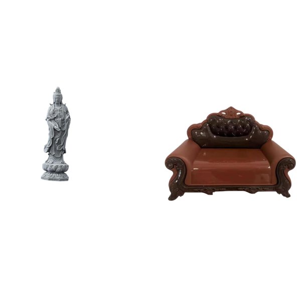 Figura Decorativa De Guan Yin, Escultura Tradicional De Buda Femenino, Modelo De Sofá En Miniatura, Silla, Accesorio De Bricolaje, Muebles Para Habitación, Micropaisaje, Decoraciones De Regalo