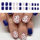 thumbnail image 2 of Press on Nail French Tip Square Nail Tips Fake Nail with Designs Artificial Acrylic Nail Full Cover Acrylic False Nail, 2 of 4