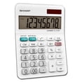 thumbnail image 2 of Sharp Elsi Mate EL-310WB - Desktop calculator - 8 digits - solar panel, battery - white, 2 of 5