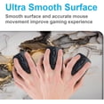 thumbnail image 5 of Large Extended Gaming Mouse Pad With Stitched Edges, Non-Slip Waterproof Rubber Base Mouse Pad For Office, Computer, Keyboard, Laptop And Home Desk Pad 35.4 x 15.7 x 0.12 Inch (Black Gold Grey Marble), 5 of 6