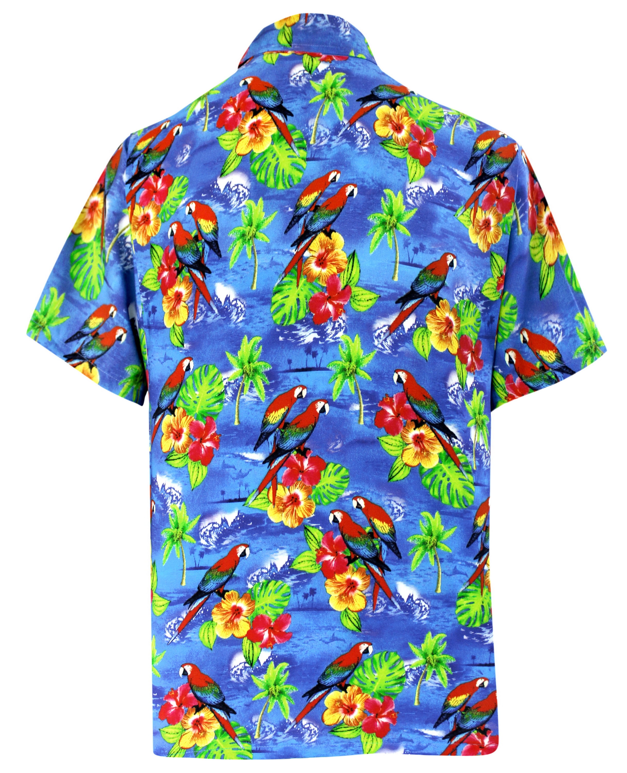 Mens Casual Button Down Short Sleeve Hawaiian Beach Shirts Aloha Party