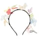 thumbnail image 1 of KAKOWELY Diadema de mariposa de colores, bonita diadema, diadema decorativa, diadema de fiesta, diadema para mujer, 1 of 5