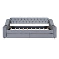 thumbnail image 3 of Harper & Bright Designs Twin Size Upholstered Daybed with Storage Armrests and USB Port, Gray, 3 of 9