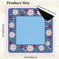 thumbnail image 2 of Mahjong Mat 31.5" x 31.5" Floral Daisies Ladybugs Bees Blue Anti-Slip and Noise Reduction Symmetry Design Mahjong Tiles Table Cover for Dominoes Poker Card Board and Tile Games, 2 of 8