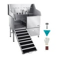 thumbnail image 1 of VEVOR 50 Inch Dog Grooming Bath Tub Stainless Steel w Ramp Faucet Left Door, 1 of 9