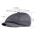 thumbnail image 2 of CoCopeaunts Newsboy Cap Men Women Berets Fashion Beret Cap Male Female Retro Beret Hat Vintage Octagonal Cabbie Hat, 2 of 7