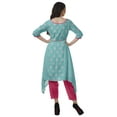 thumbnail image 4 of Moomaya Indian Tunic Top Pant Set 3/4 Sleeves Printed Women Designer Kurta Kurti, 4 of 6